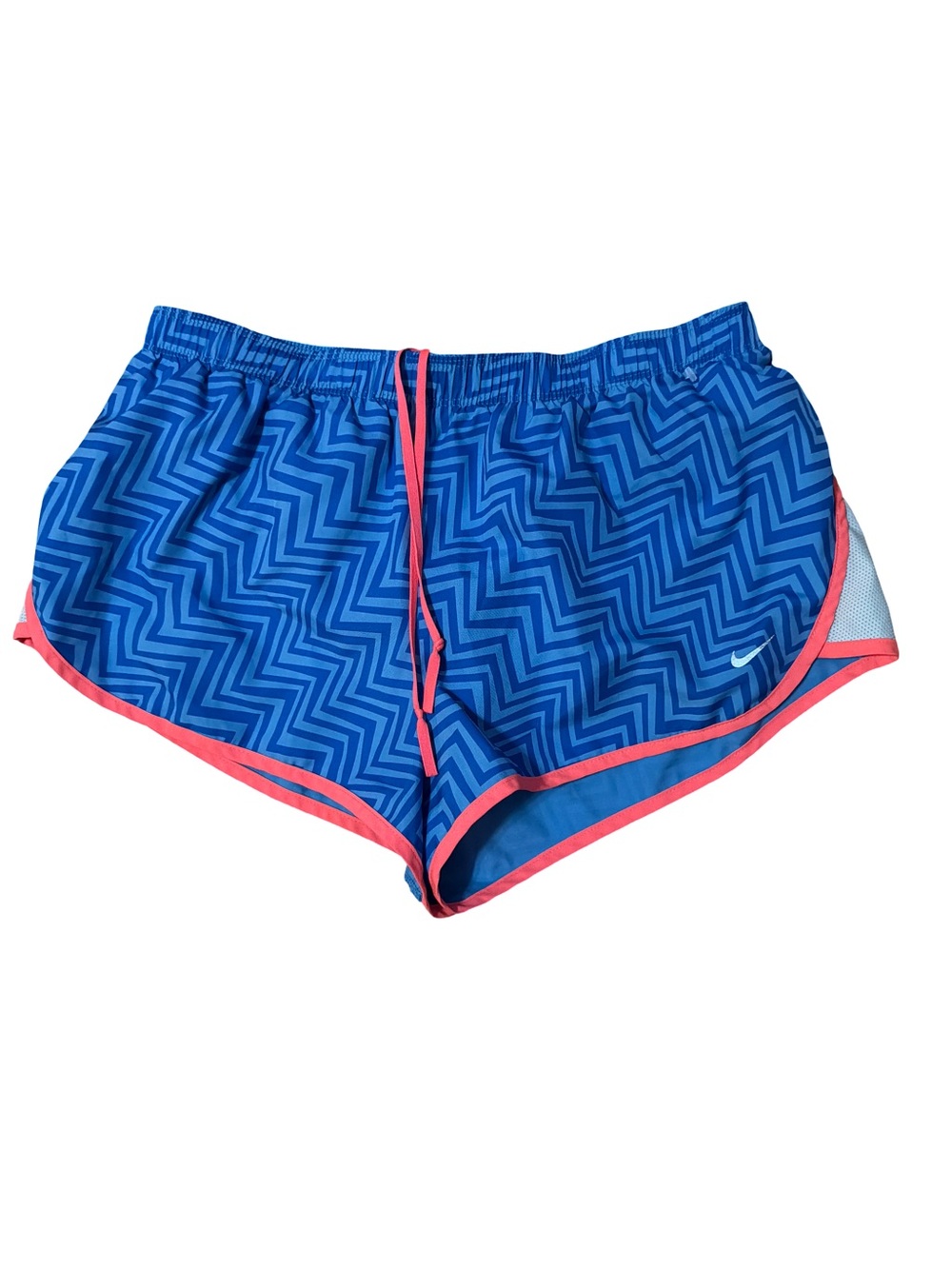 Nike Athletic Shorts Large Blue Pink